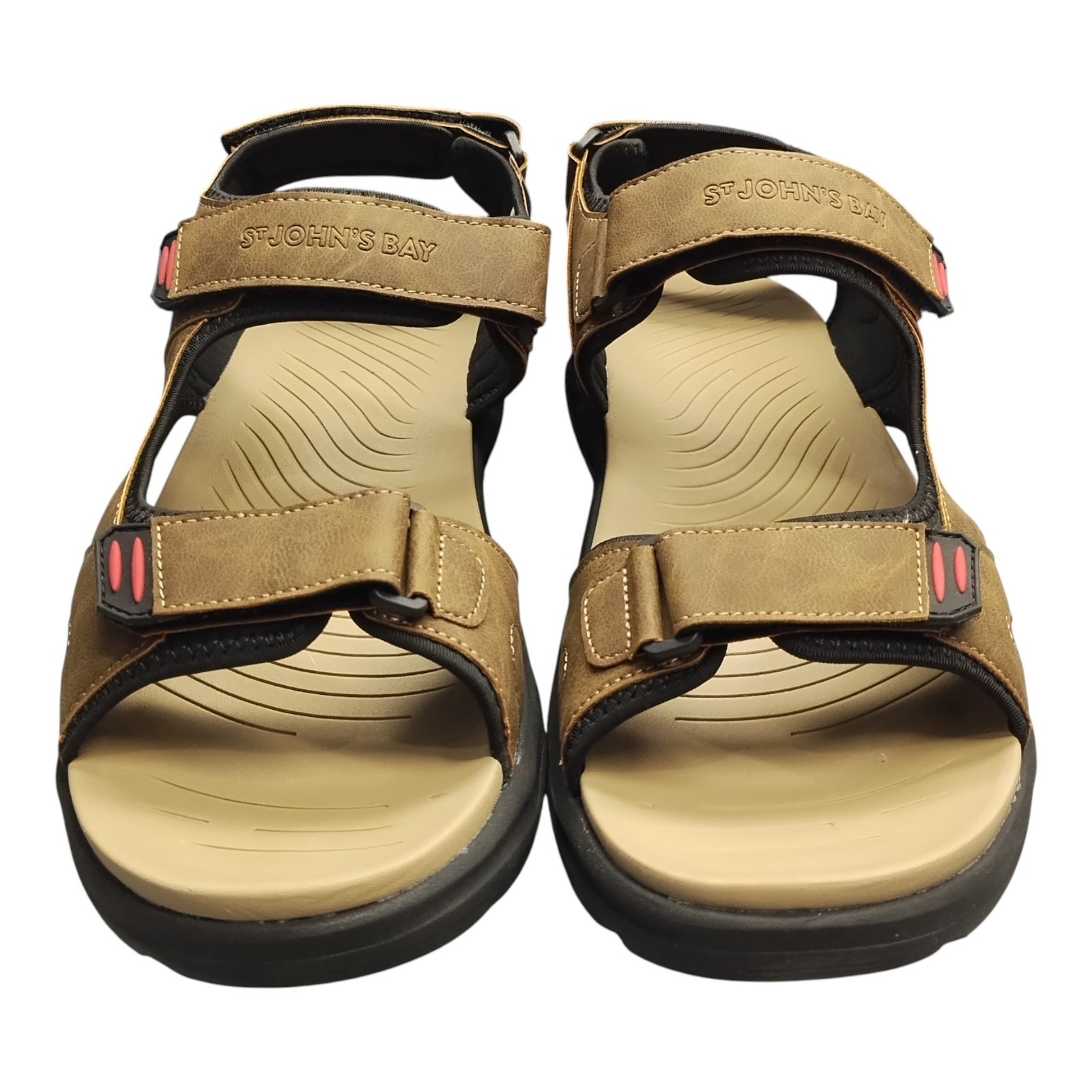 St. John's Bay Huron Sport Sandals Mens Us Size 13m Multi Synthetic Hook & Loop
